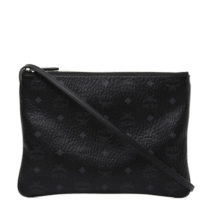 MCM Visetos Medium Crossbody Pouch Black 1 of 16