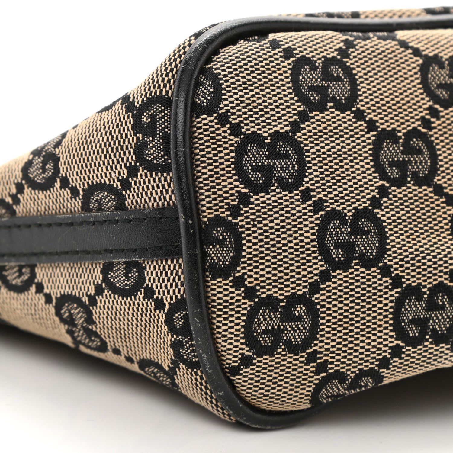 Gucci Monogram Web Boat Pochette Black 10 of 15