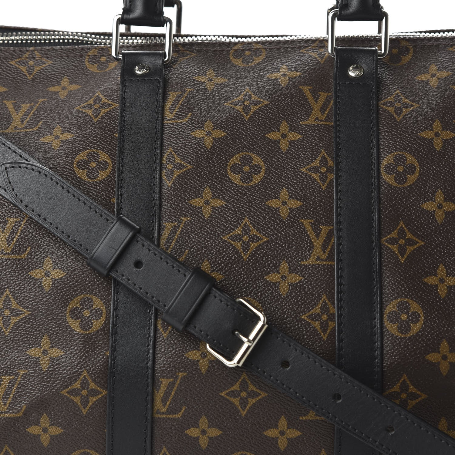 Louis Vuitton Monogram Macassar Keepall Bandouliere 45 9 of 9