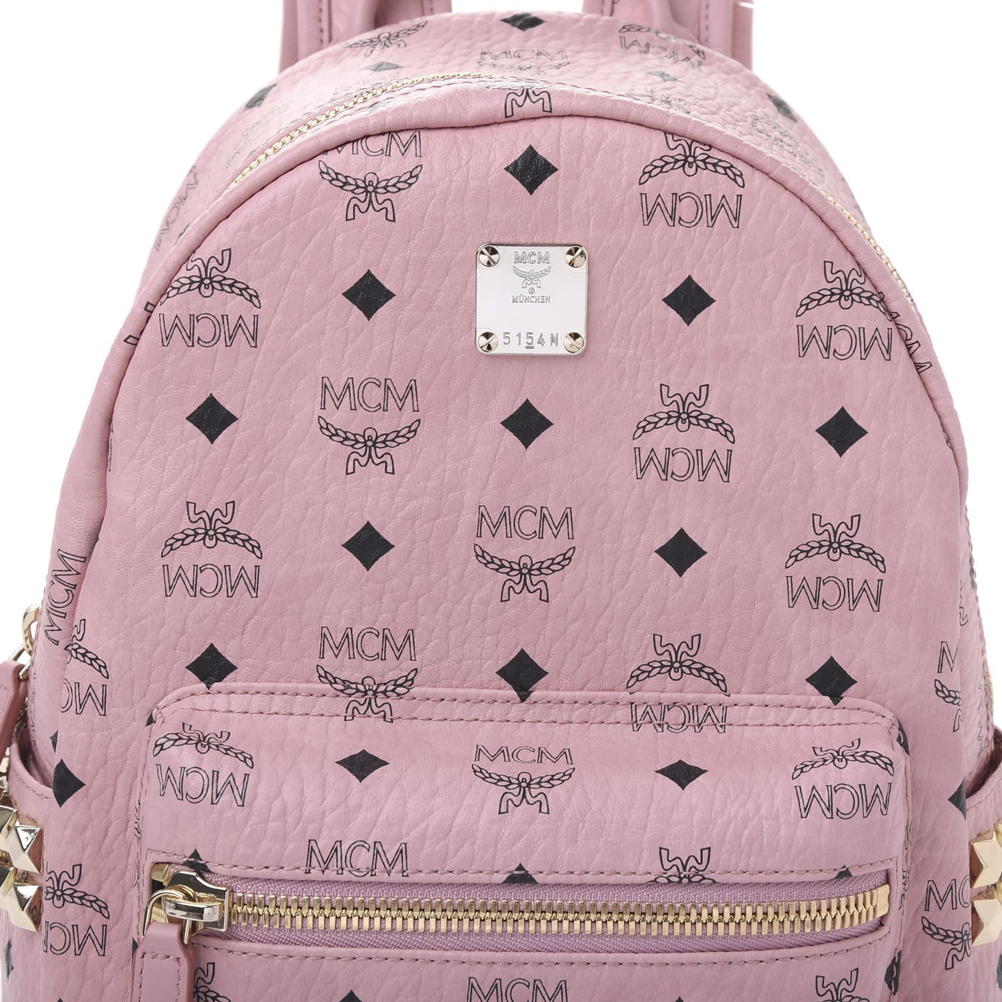 Visetos Small Side Stud Stark Backpack Soft Pink