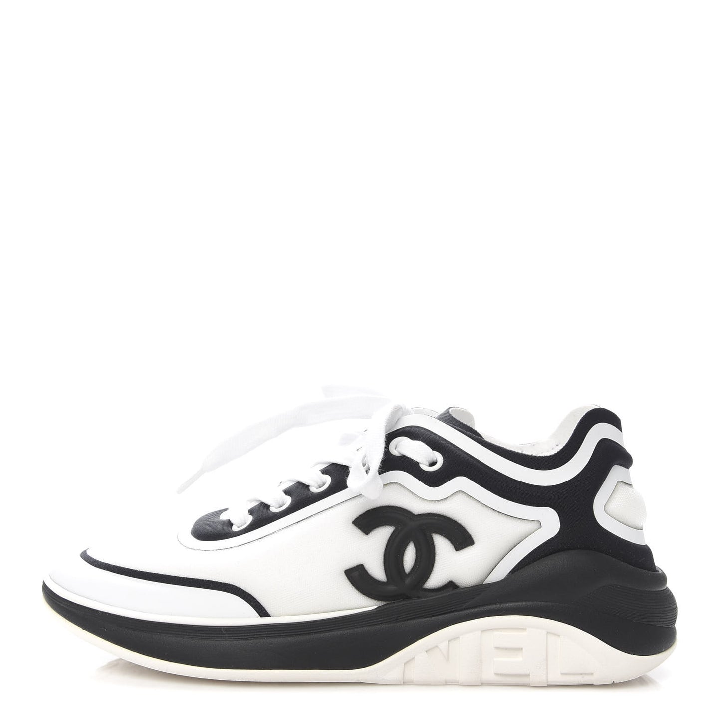 Lycra Womens CC Sneakers 36.5 White Black