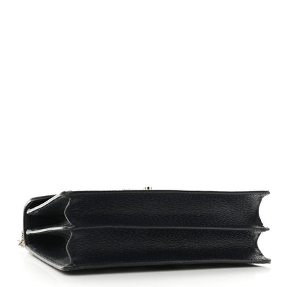 Gucci GG Supreme Monogram Textured Dollar Calfskin Web Small Ophidia Padlock Top Handle Bag Beige Blue 4 of 11