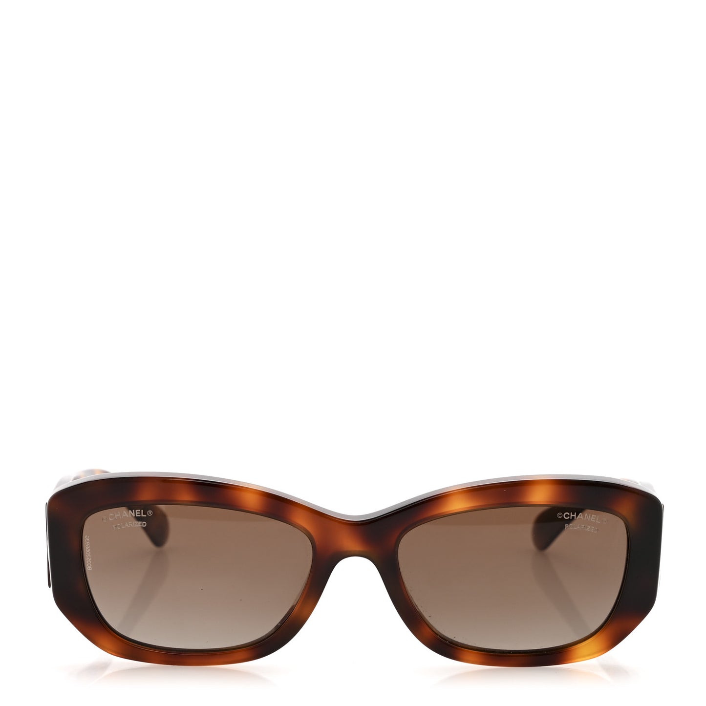 Acetate Polarized Rectangle Sunglasses 5493 Tortoise