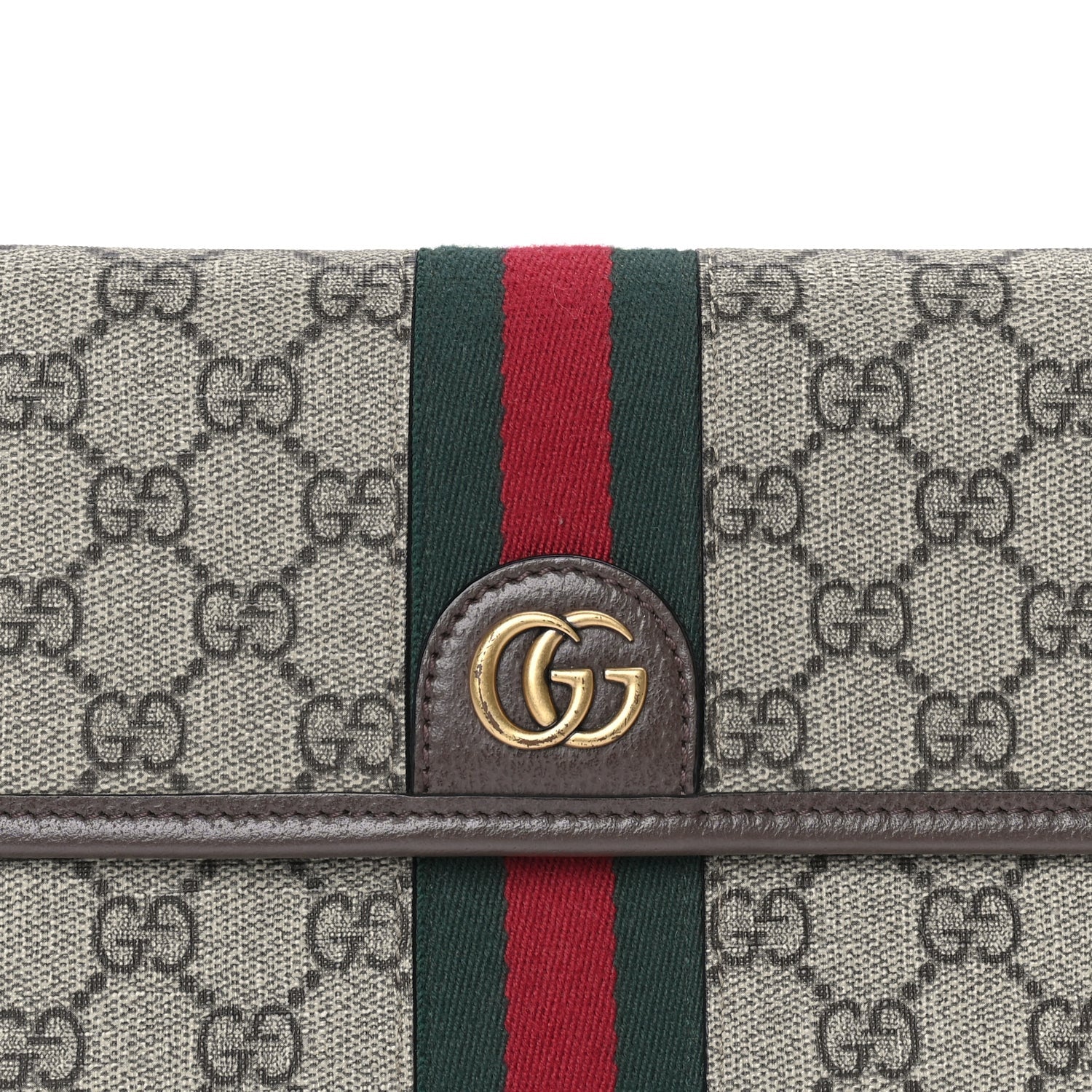 Gucci GG Supreme Monogram Web Small Ophidia Belt Bag  Brown 6 of 7