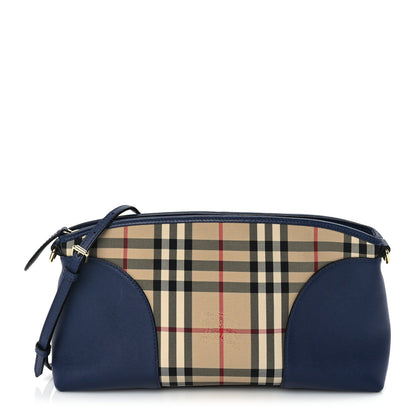 Burberry Horseferry Check Small Chichester Crossbody Clutch Bag Blue 1 of 8