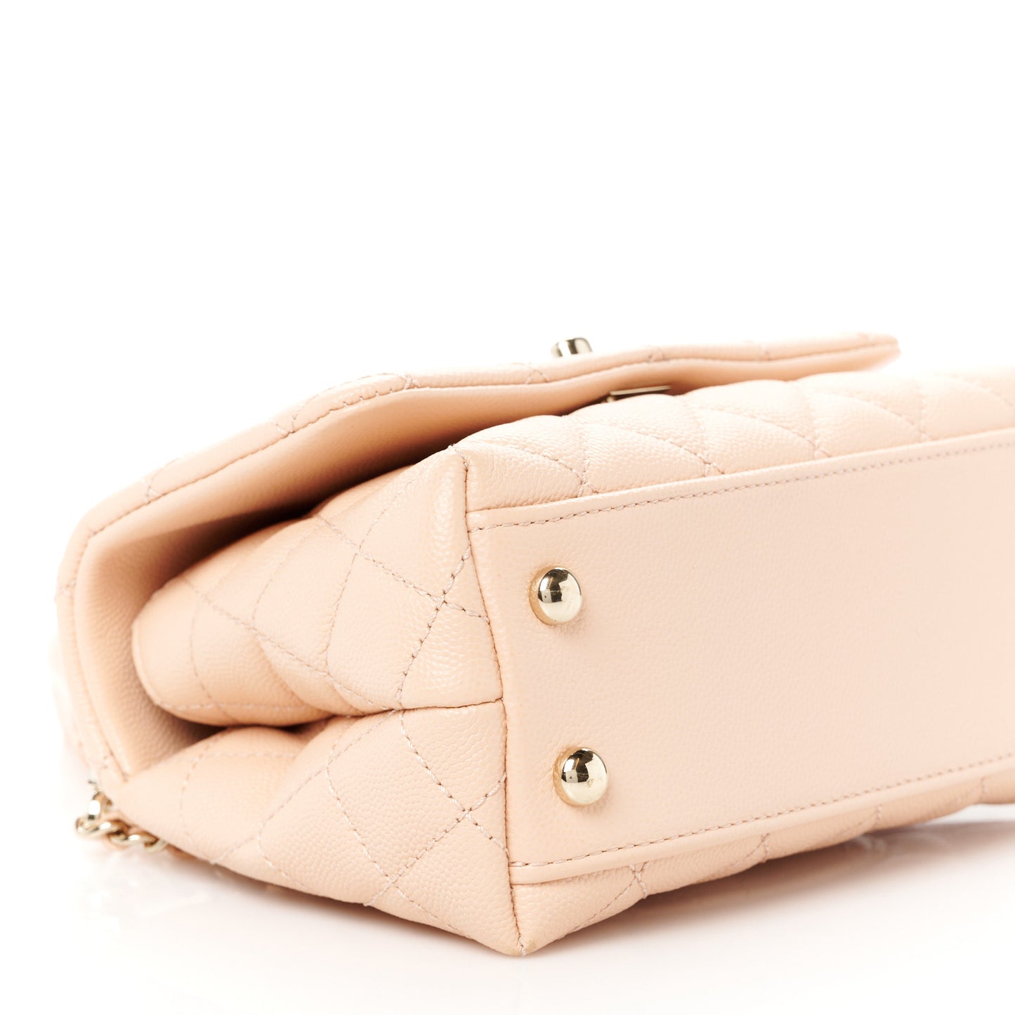 Caviar Quilted Extra Mini Coco Handle Flap Light Pink