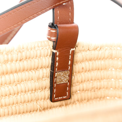 Loewe Raffia Small Square Basket Tote Bag Natural Tan 6 of 9