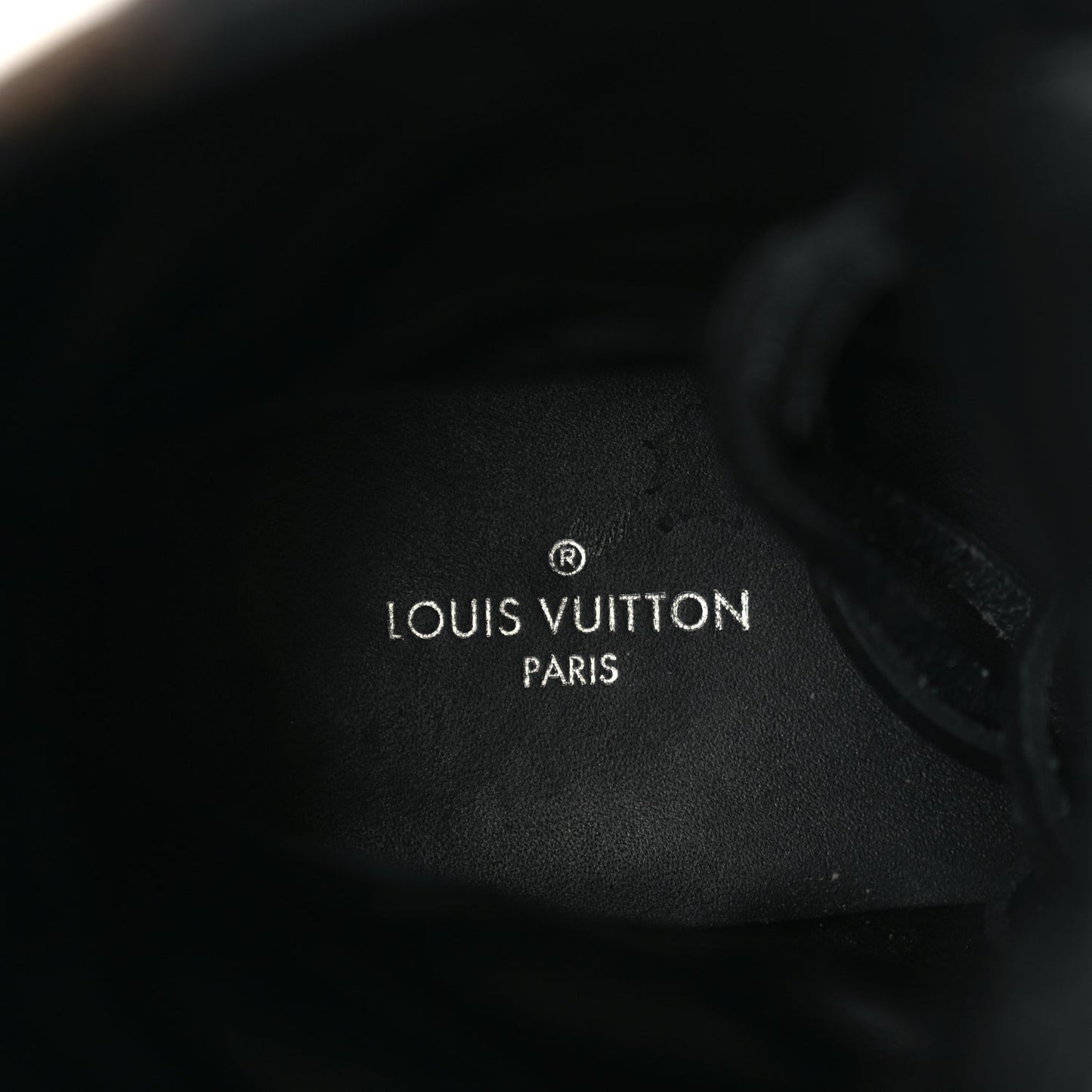 Suede Calfskin Monogram Laureate Platform Desert Boots 36.5 Black
