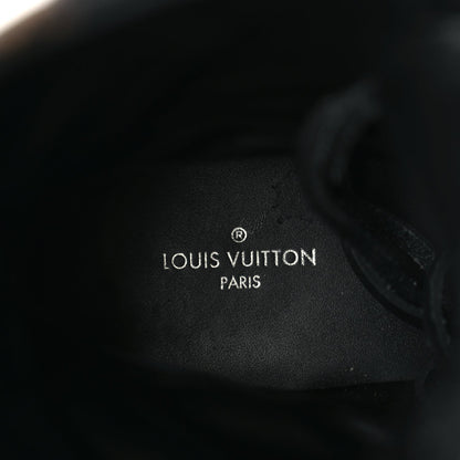 Louis Vuitton Suede Calfskin Monogram Laureate Platform Desert Boots 36.5 Black 7 of 7