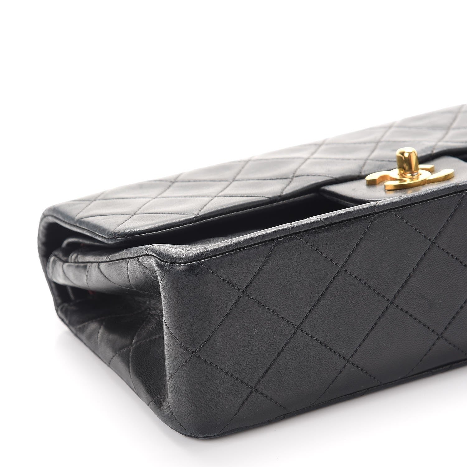 Chanel Lambskin Quilted Small Double Flap Black 11 of 16