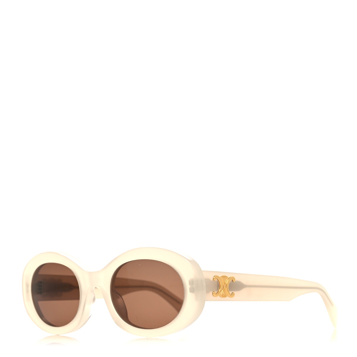 Celine Acetate Triomphe 01 Sunglasses CL 40194U White 1 of 6