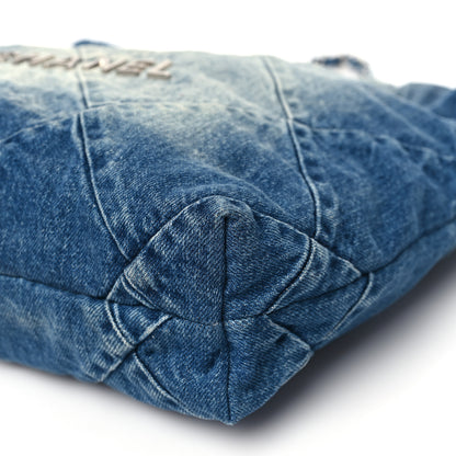 Chanel Denim Quilted Small Chanel 22 Blue 11 of 11