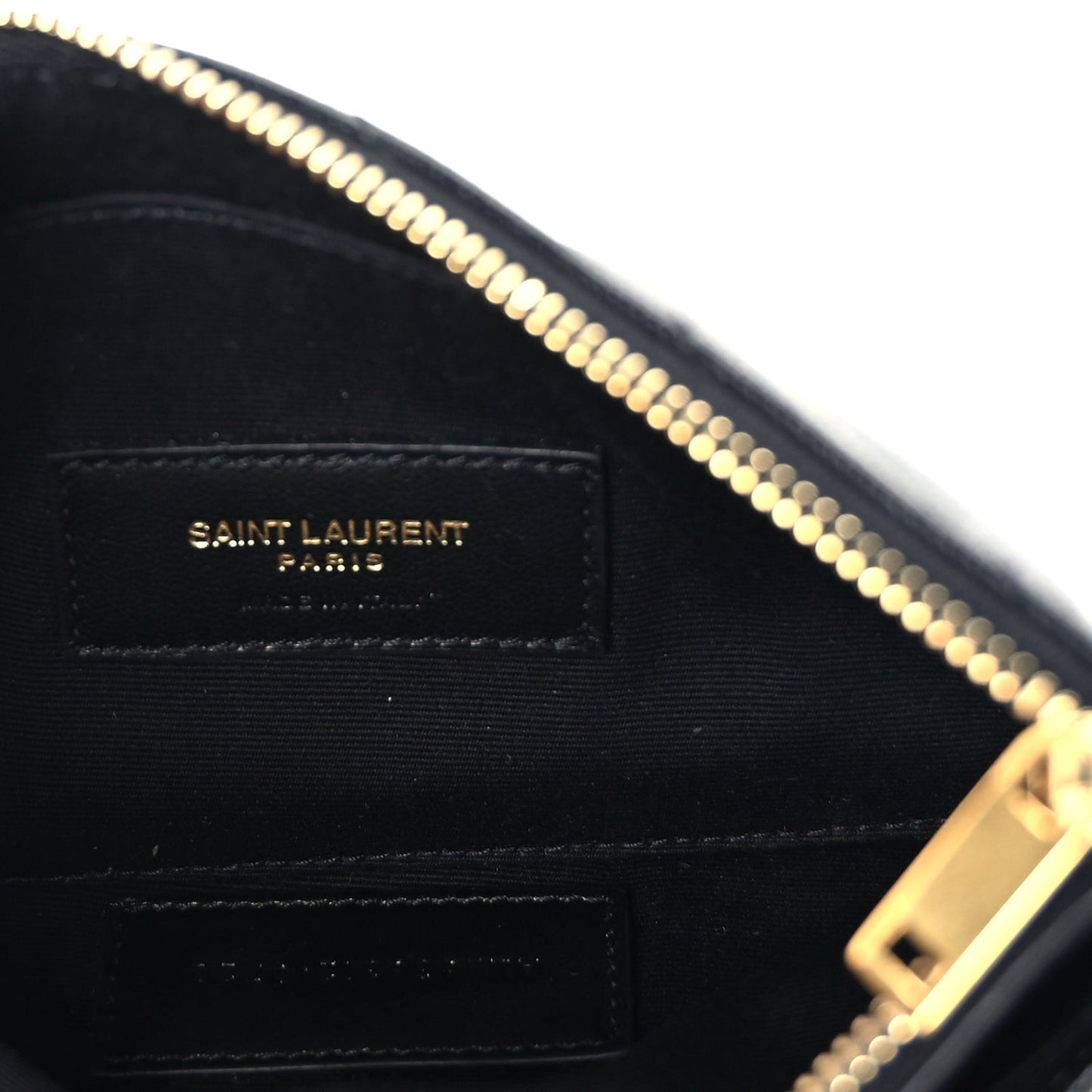 Grain De Poudre Chevron Monogram Bill Pouch  Black