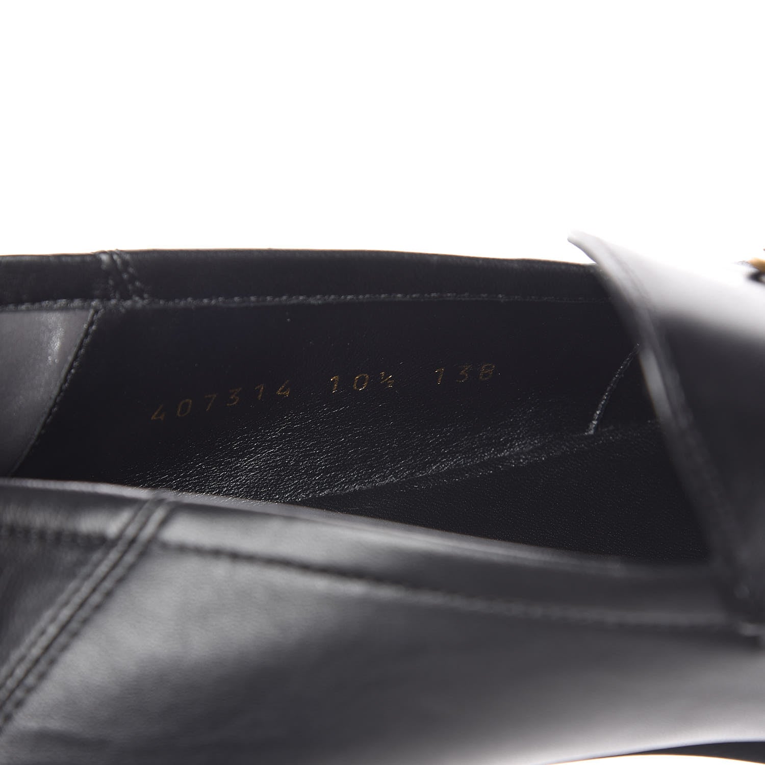 Gucci Lambskin Mens Brixton Horsebit Loafers 10.5 Black 8 of 9