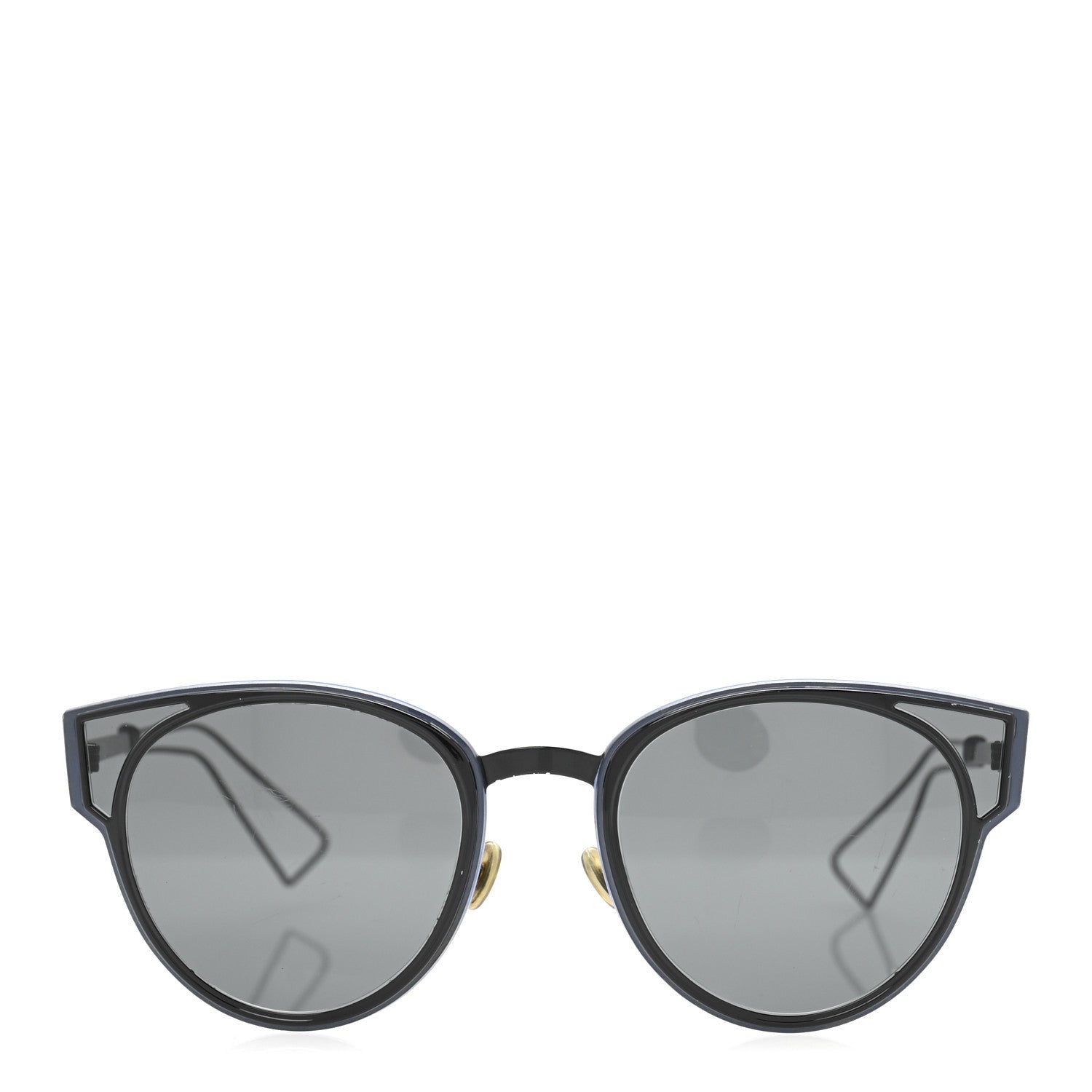 Christian Dior Sculpt Cat Eye Sunglasses Black Blue 2 of 7