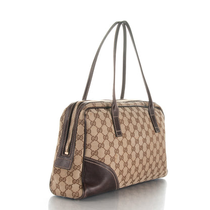 Gucci Monogram New Britt Medium Boston Dark Brown 2 of 11