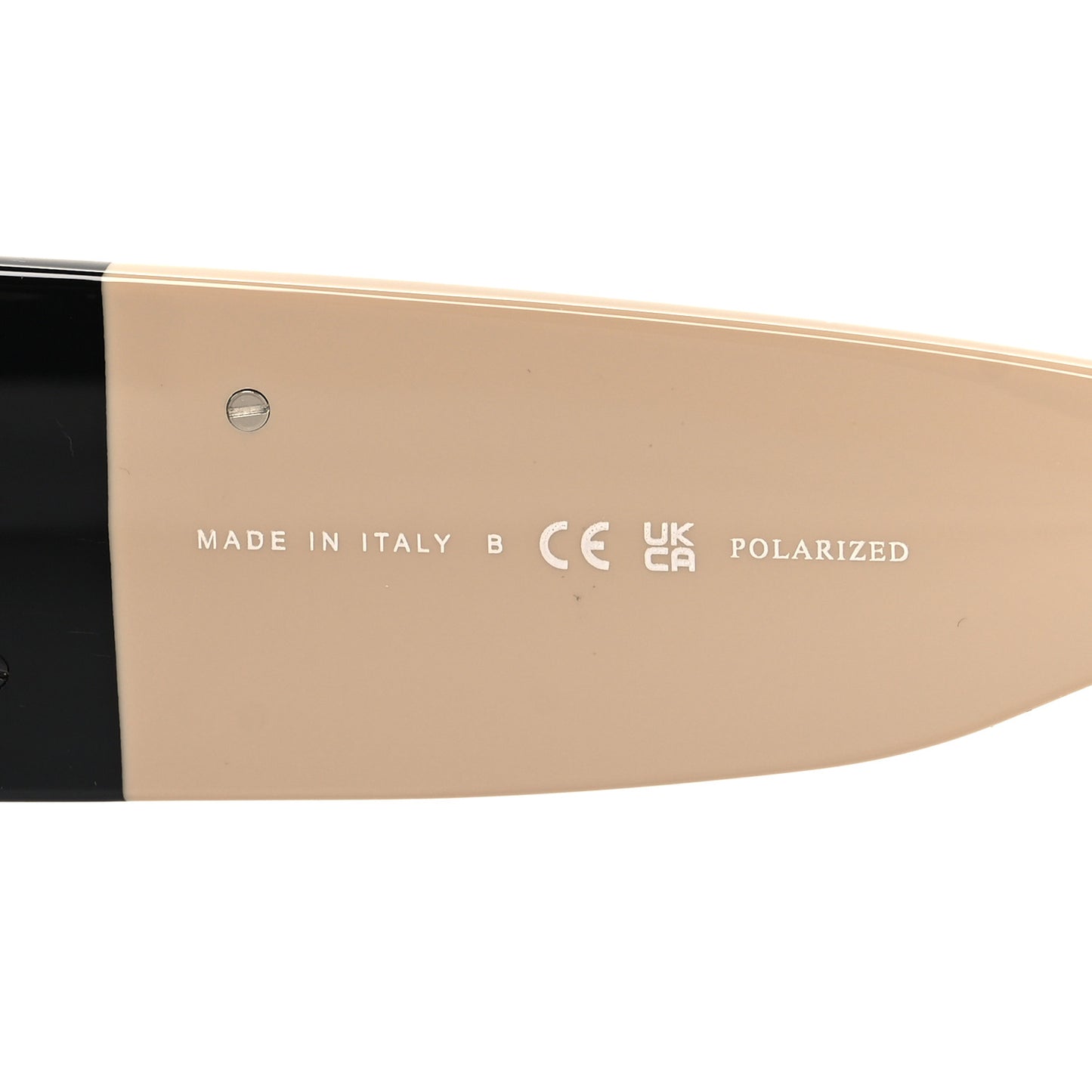 Acetate Polarized Rectangle Sunglasses 5524 Black Beige