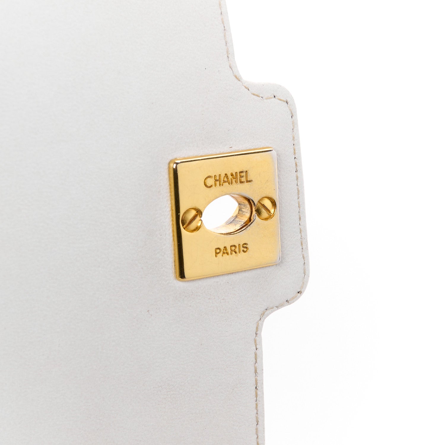 Chanel Lambskin Vertical Quilt Mini Flap Black White 7 of 18