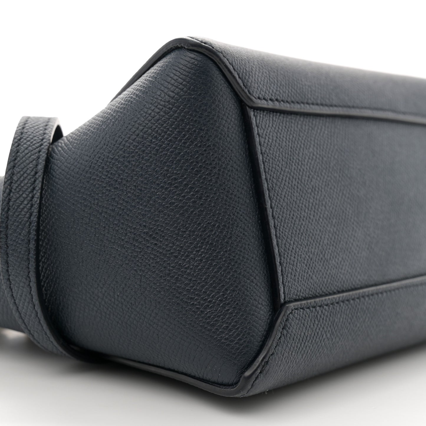 Grained Calfskin Nano Belt Bag Navy