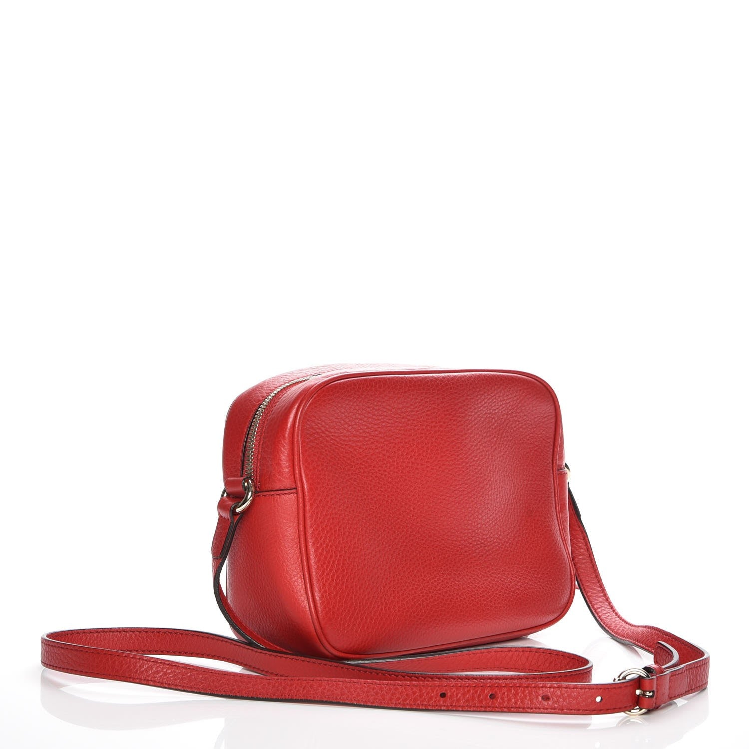 Gucci Pebbled Calfskin Small Soho Disco Bag Tabasco Red 3 of 7