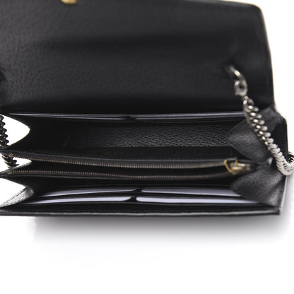 Gucci Calfskin Web Mini Dionysus Chain Wallet Black 5 of 11