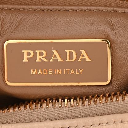Prada Soft Calfskin Large Aimée Shoulder Bag  Travertine 5 of 8