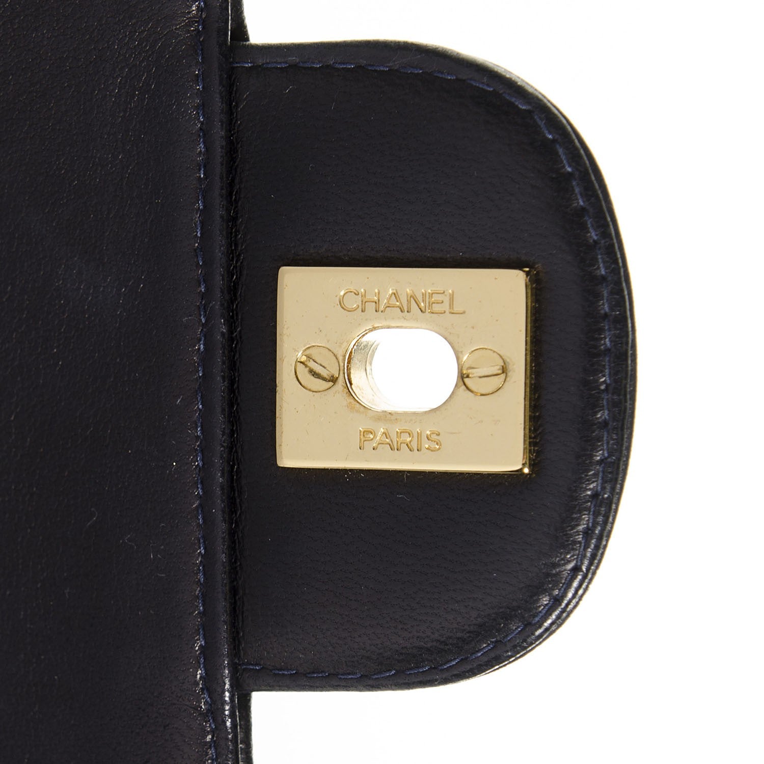 Chanel Lambskin Double Sided Flap Bag Navy 8 of 9