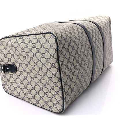 Gucci Plus Monogram Large Carry On Duffle Bag  Navy 7 of 8