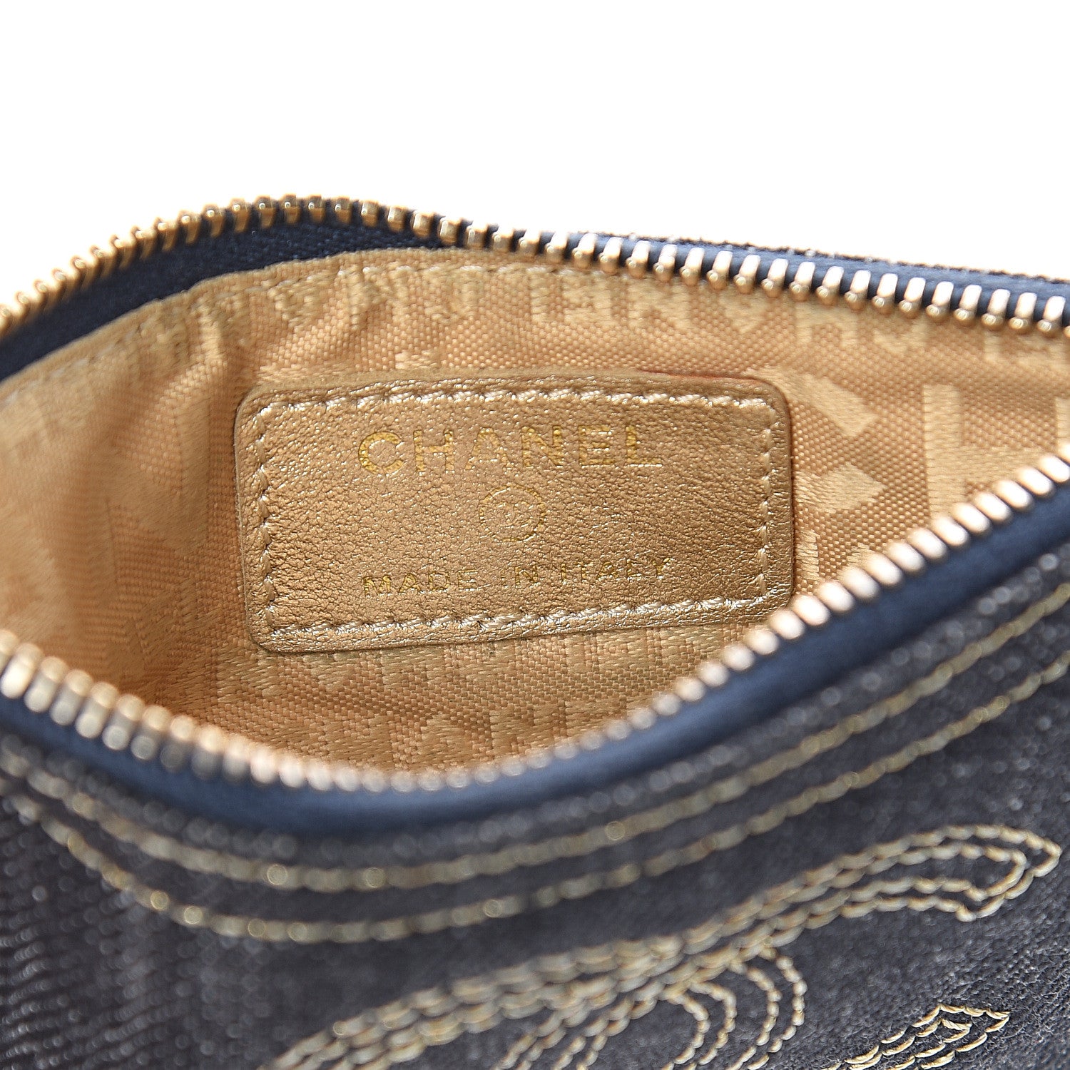 Chanel Denim CC Pouch Blue 5 of 6