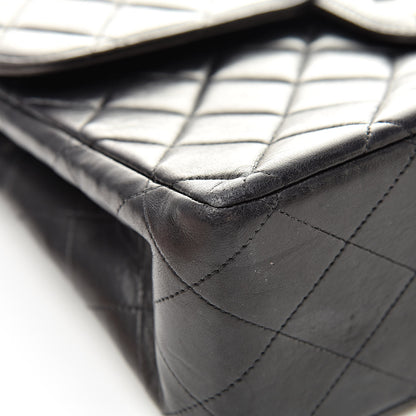 Chanel Lambskin Quilted XL Jumbo Single Flap Black 10 of 21