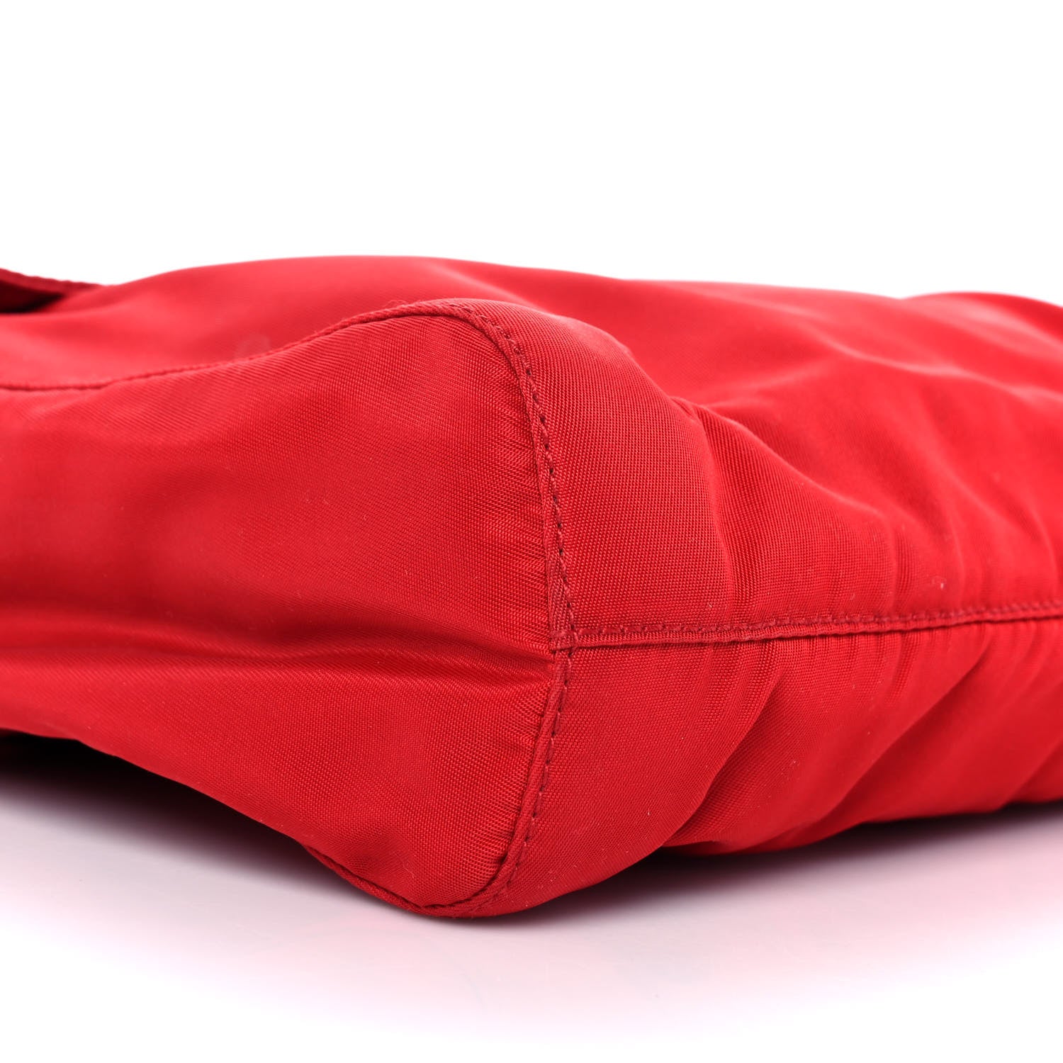 Prada Tessuto Nylon Chain Shoulder Bag Rosso 6 of 8