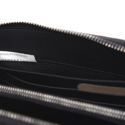 Bottega Veneta Nappa Intrecciato Zip Around Wallet Black 7 of 8