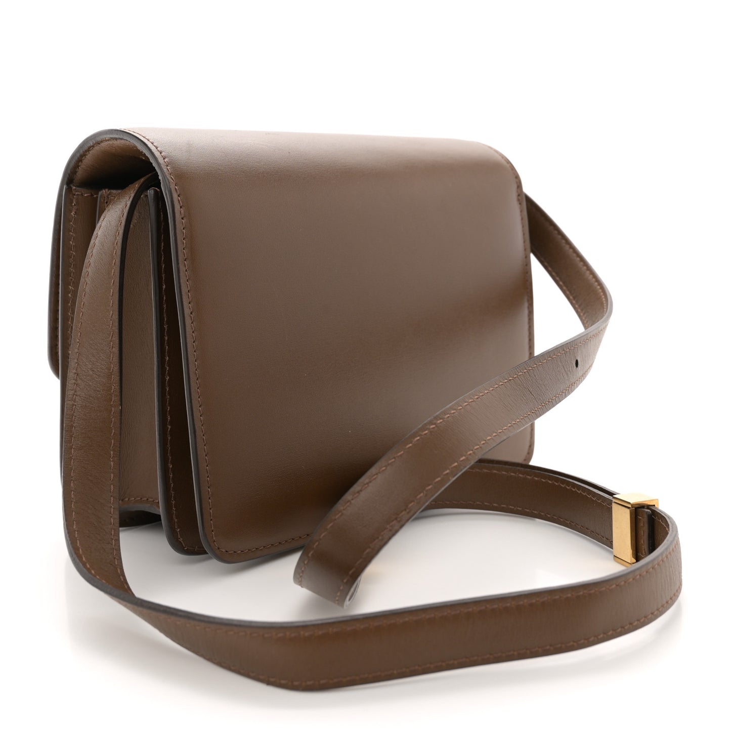 Smooth Calfskin Small Classic Box Flap Bag Camel