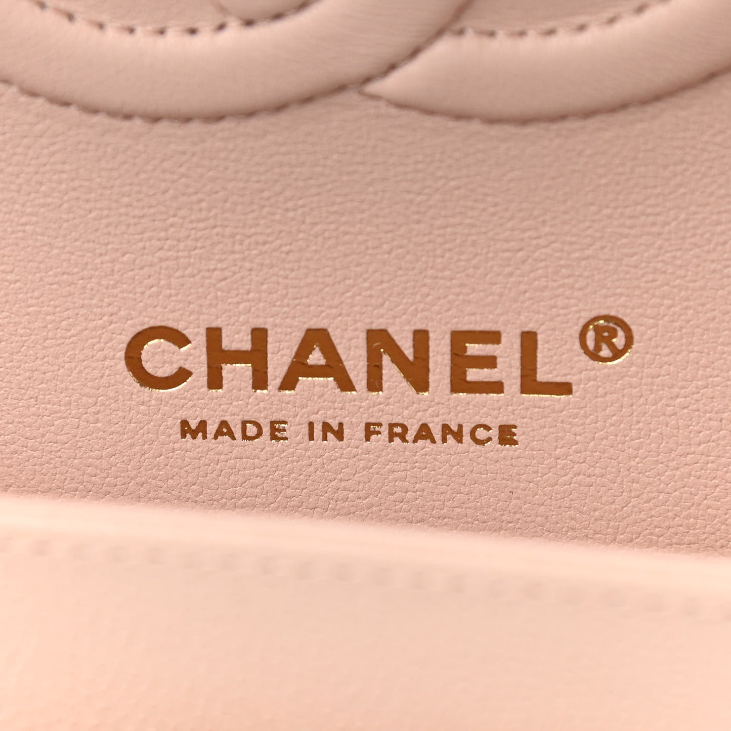 Caviar Quilted Medium Double Flap Light Beige