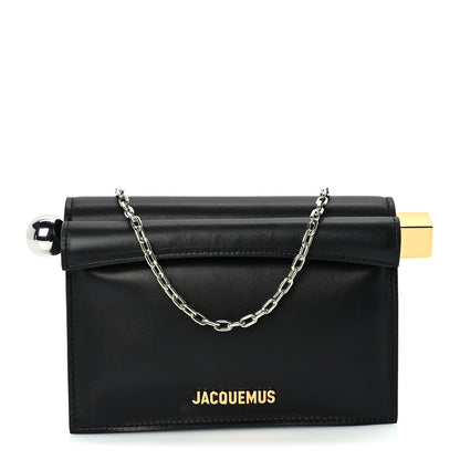 Jacquemus Smooth Calfskin La Pochette Rond Carre Black 1 of 8