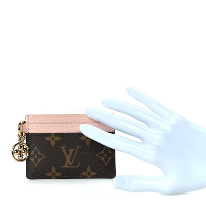 Louis Vuitton Monogram LV Charms Card Holder Rose Ballerine 2 of 8