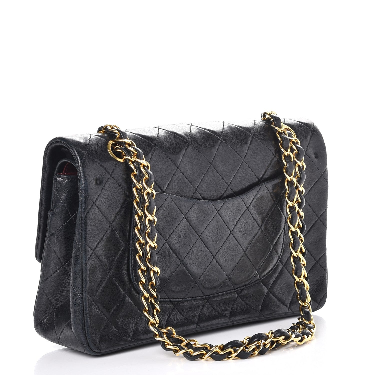 Chanel Lambskin Quilted Medium Double Flap Black 4 of 9