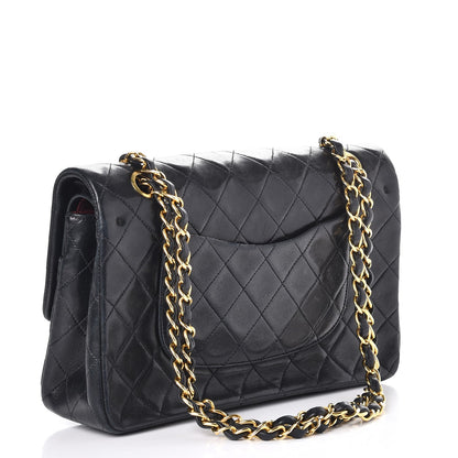 Chanel Lambskin Quilted Medium Double Flap Black 4 of 9