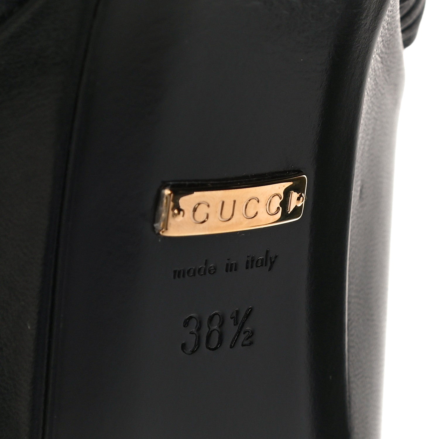 Gucci Malaga Kid Crawford Knotted Strap Platform Sandals 38.5 Black 7 of 12