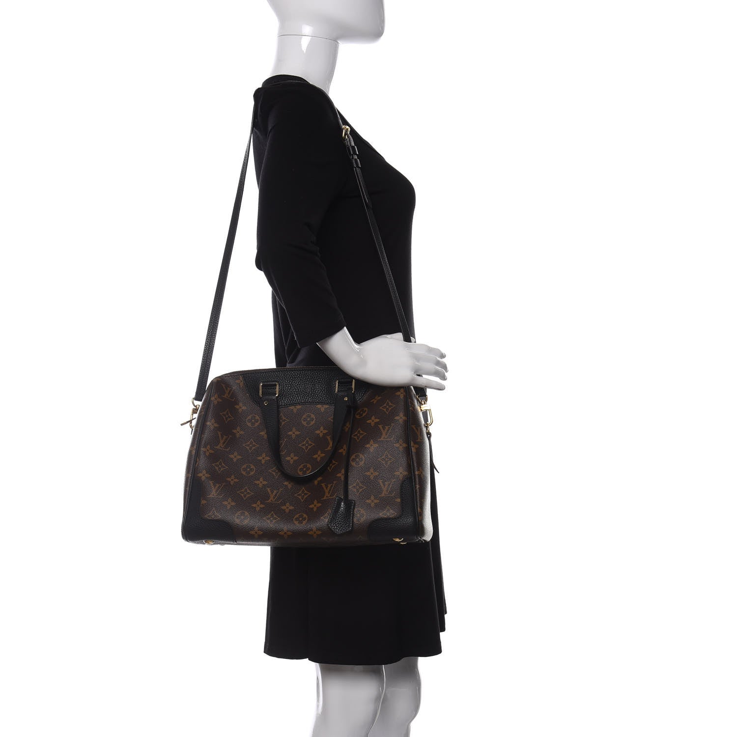 Louis Vuitton Monogram Retiro NM Black 2 of 10