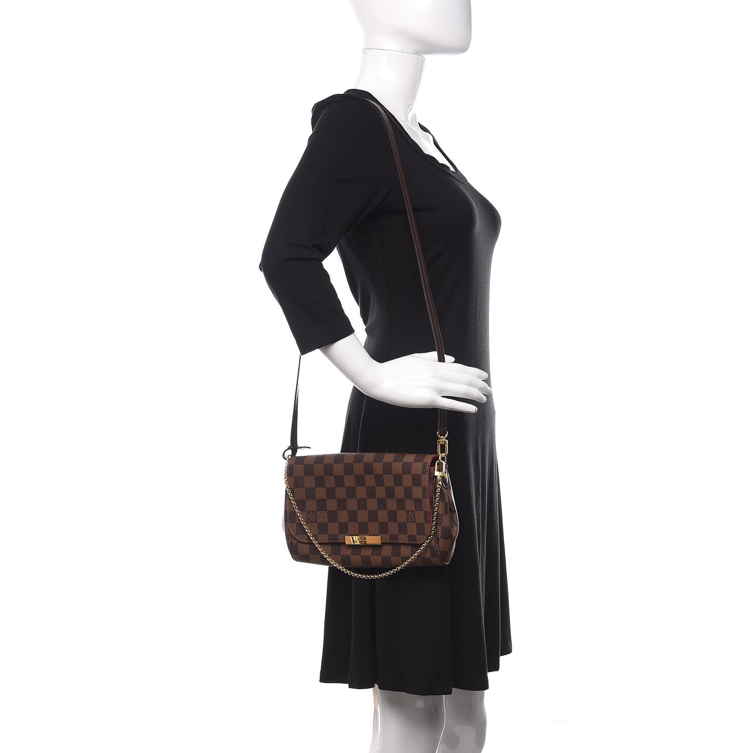 Louis Vuitton Damier Ebene Favorite MM 2 of 12