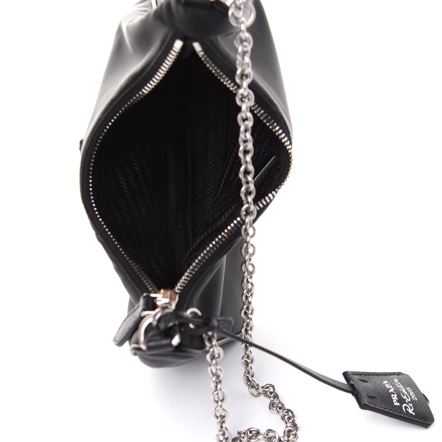 Prada Nylon Re-Edition 2005 Shoulder Bag Black 7 of 12