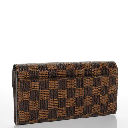 Louis Vuitton Damier Ebene Sarah Wallet NM 3 of 6
