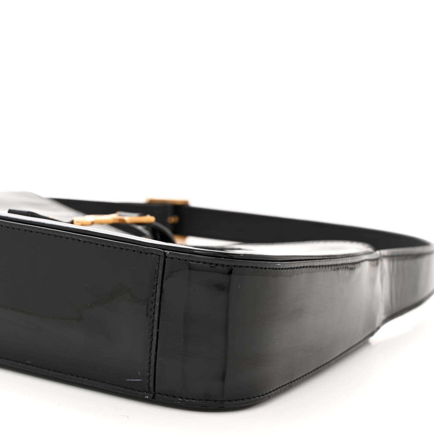 Saint Laurent Patent Le 5 A 7 Hobo Black 10 of 11