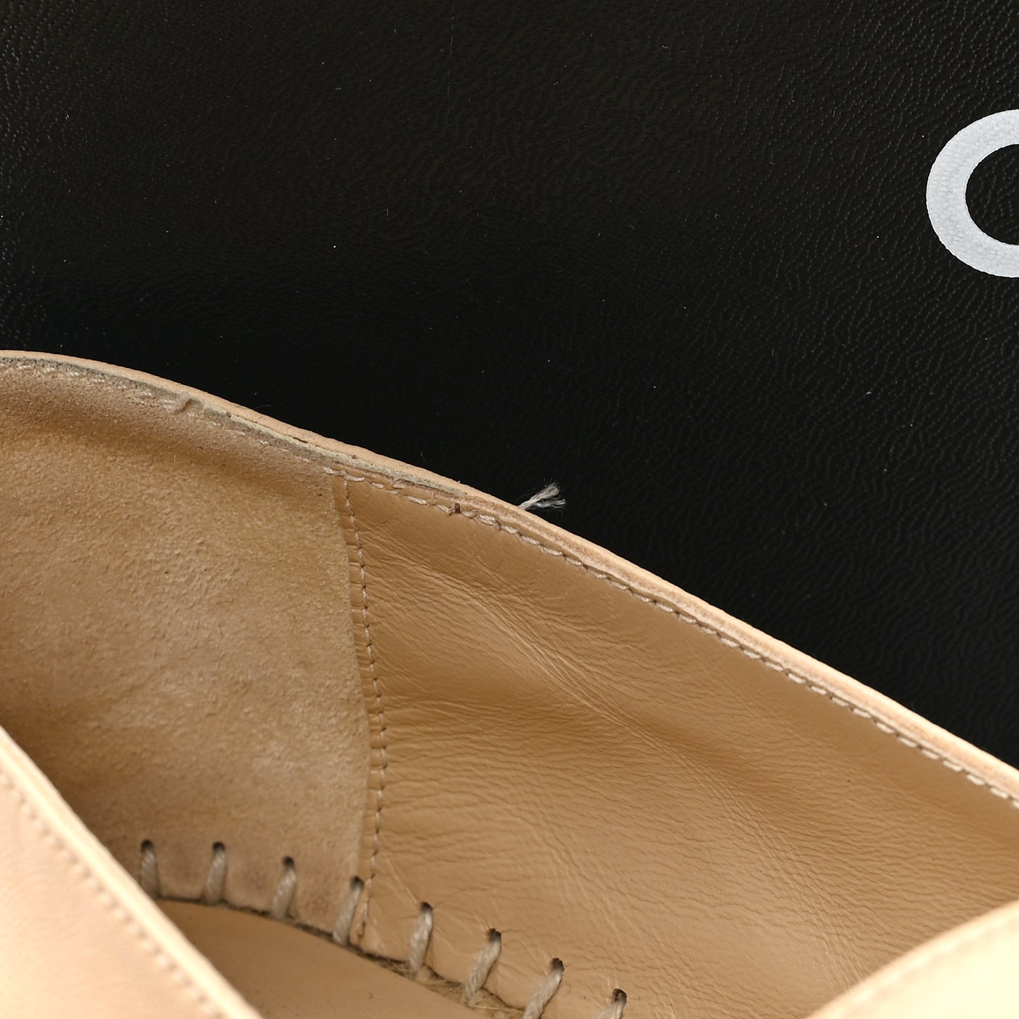 Lambskin CC Espadrilles 38 Beige Black