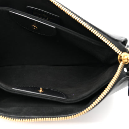 Salvatore Ferragamo Calfskin Trapezio Shoulder Bag Black 6 of 12