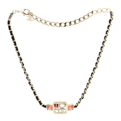 Chanel Calfskin Pearl Gripoix Chocker Necklace  Gold Multicolour 2 of 5