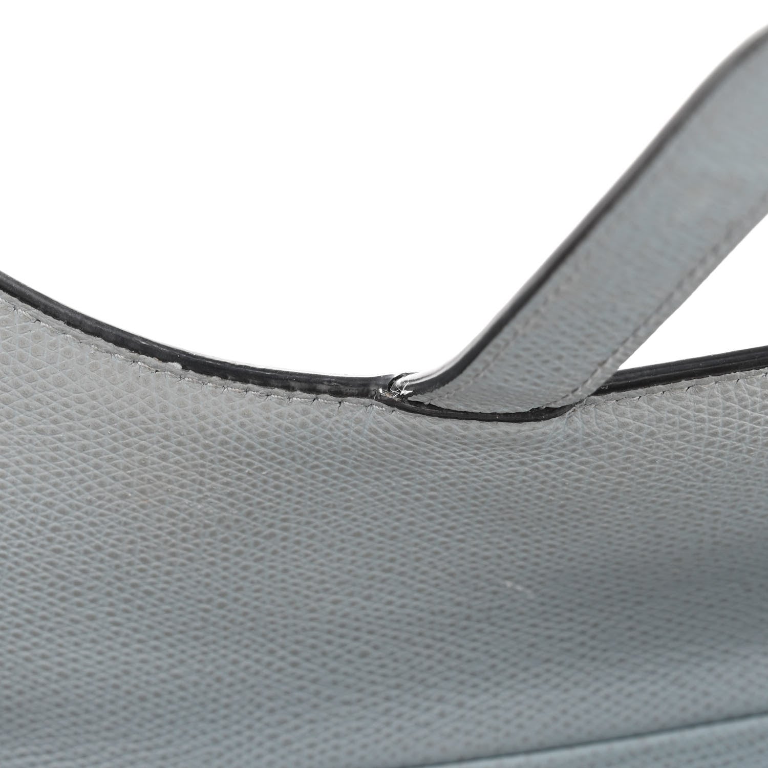 Christian Dior Grained Calfskin Saddle Bag Grey Stone 14 of 15