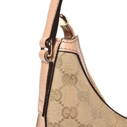 Gucci Monogram Small New Britt Hobo Pink 9 of 9