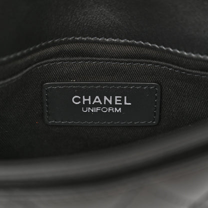 Chanel Calfskin Quilted CC Uniform Flap Belt Bag Black 6 of 7